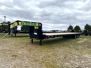 Air Ride Trailer 40ft  Air Ride Trailer 40ft. Flatbed Air Ride Gooseneck 40ft long with slide under ramps. 